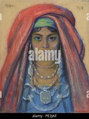Laikmaa fourmis. Beduiinlanna portree. 1915. Banque D'Images