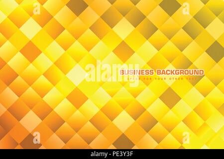 Arrière-plan quadrilatère jaune Illustration de Vecteur