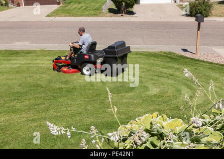 Jeune homme de cour faisant Mot, USA Banque D'Images