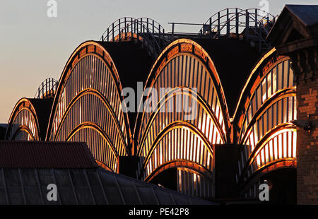 La gare de New York Reflets de toit Banque D'Images