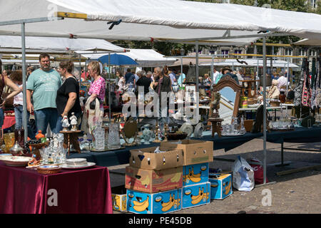 Marché d'antiquités de Maastricht town square Banque D'Images