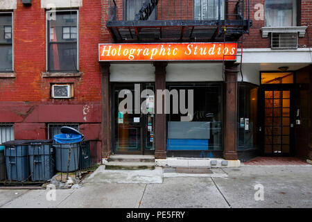 Studios holographique, 240 E 26th St, New York, NY. extérieur d'un studio d'art et galerie dans la kips bay près de Manhattan Banque D'Images