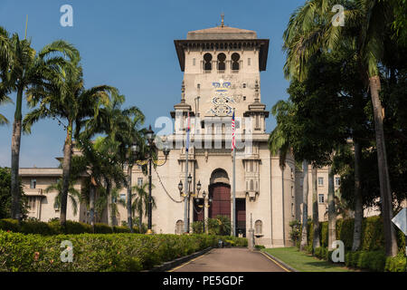 Bâtiment du Sultan Ibrahim, ancien bâtiment du secrétariat de l'État de Johor. Johor Bahru, Malaisie. Banque D'Images