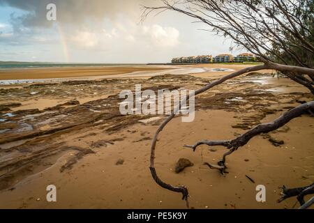 Arc-en-ciel sur Fraser Island, Queensland, Australie Banque D'Images