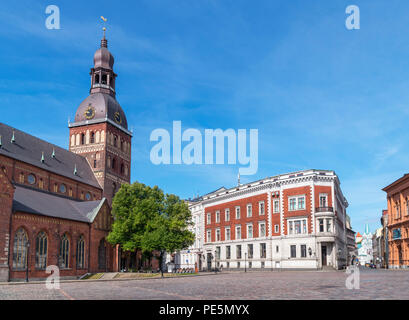 Cathédrale de Riga (DOMS) Rigas et place de la cathédrale (Doma laukums), Old Riga (Riga), Riga, Lettonie Banque D'Images