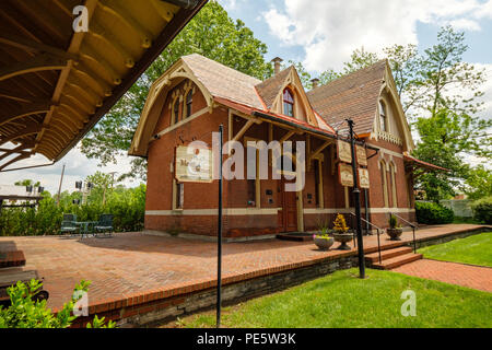 Rockville Railroad Station, 98, rue Church, Rockville, Maryland Banque D'Images