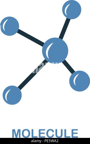 L'icône de création des molécules. Élément simple illustration. Concept design de molécule symbole de l'éducation collection. Peut être utilisé pour le web, mobile et d'impression. Illustration de Vecteur