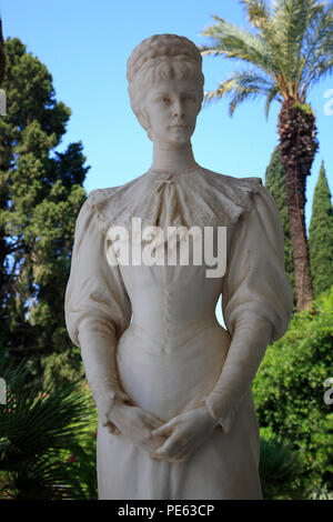 Monument de Sissi, l'Achilleion, Corfou, Corfou, Grèce, Europe Banque D'Images