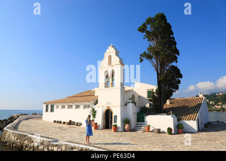 Monastère de Vlachernes, la ville de Corfou, Corfou, Grèce, Europe Banque D'Images