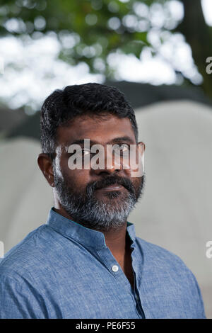 Edinburgh, Royaume-Uni. 13 août, 2018. Jude Ratnam, réalisateur du Sri Lanka, à l'Edinburgh International Book Festival. Edimbourg, Ecosse. Photo par Gary Doak / Alamy Live News Banque D'Images