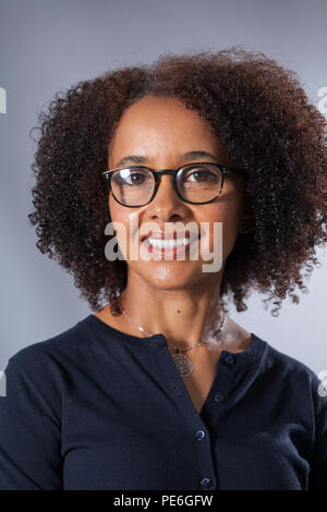 Edinburgh, Royaume-Uni. 13 août, 2018. Diana Evans, le romancier britannique, à l'Edinburgh International Book Festival. Edimbourg, Ecosse. Photo par Gary Doak / Alamy Live News Banque D'Images