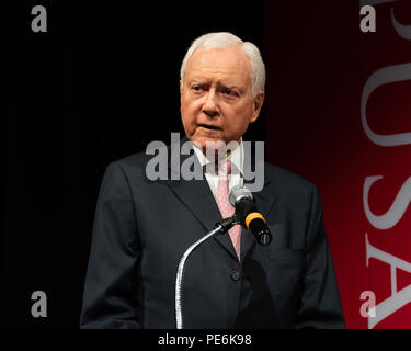 Le sénateur américain Orrin Hatch (R-UT) parlant au tournant High School Leadership Summit à Washington, DC Le 26 juillet 2018 Banque D'Images