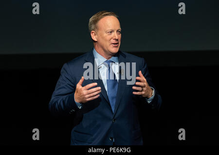 Ancien Secrétaire de presse de la Maison Blanche Sean Spicer parlant au tournant High School Leadership Summit à Washington, DC Le 26 juillet 2018 Banque D'Images