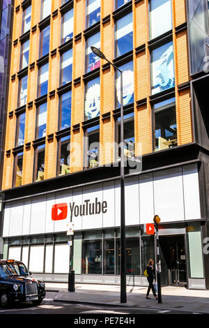 Le bâtiment de l'espace YouTube Pancras Road, King's Cross, Londres, UK Banque D'Images
