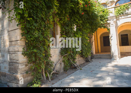 Hersonissos. Temple. les fouilles. Banque D'Images