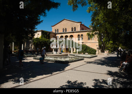 Hersonissos. Temple. les fouilles. Banque D'Images