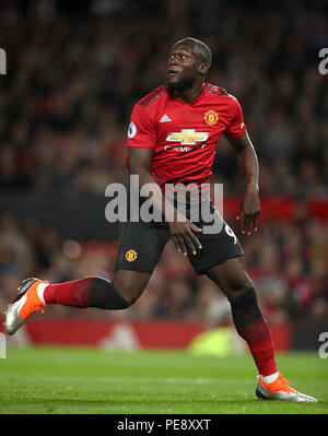 Romelu Lukaku Manchester United, au cours de la Premier League match à Old Trafford, Manchester Banque D'Images