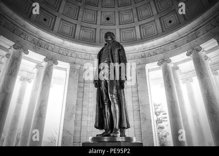 L'intérieur du Jefferson Memorial à Washington DC. Banque D'Images