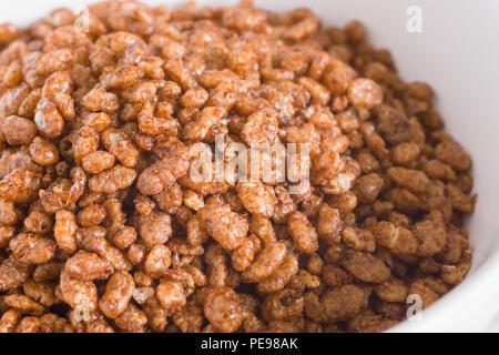 Riz Croustillant au chocolat céréales petit déjeuner Banque D'Images