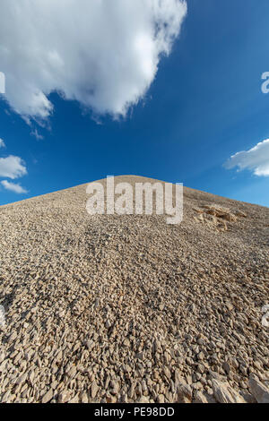 Tumulus de Commanege Royaume sur la montagne Nemrut, Adiyaman, Turquie Banque D'Images