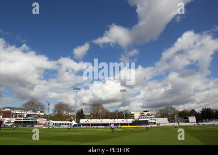 Vue générale du sol lors de la CCC vs Essex Middlesex CCC, T20 Match amical à l'Essex County Cricket Ground le 6 avril 2016 Banque D'Images