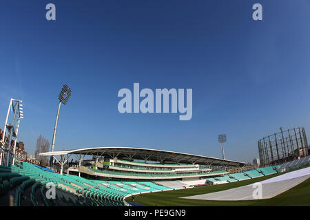 Vue générale du terrain de l'avant du Surrey CCC vs Middlesex CCC, Match amical de cricket au Kia Oval le 22 mars 2016 Banque D'Images