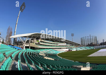 Vue générale du terrain de l'avant du Surrey CCC vs Middlesex CCC, Match amical de cricket au Kia Oval le 22 mars 2016 Banque D'Images