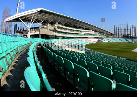 Vue générale du terrain de l'avant du Surrey CCC vs Middlesex CCC, Match amical de cricket au Kia Oval le 22 mars 2016 Banque D'Images