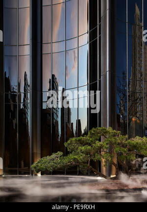 La façade extérieure. Le Parc Chaoyang Plaza, Beijing, Chine. Architecte : MAD Architectes, 2017. Banque D'Images