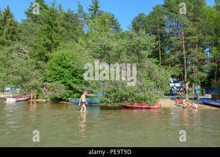 Lake Fakkar, Autriche - 27 juin 2018 : Le lac Fakkar sur Carinthie en Autriche Banque D'Images