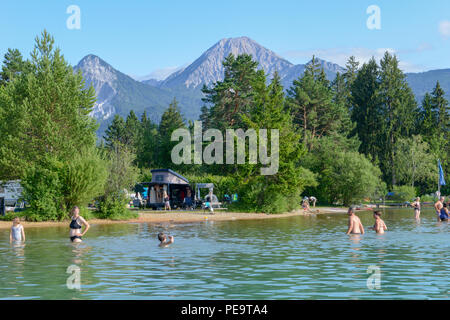 Lake Fakkar, Autriche - 27 juin 2018 : Le lac Fakkar sur Carinthie en Autriche Banque D'Images