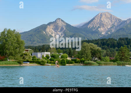 Lake Fakkar, Autriche - 27 juin 2018 : Le lac Fakkar sur Carinthie en Autriche Banque D'Images