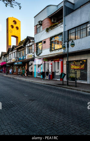 La rue XV de Novembro. Blumenau, Santa Catarina, Brésil. Banque D'Images