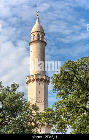Tour minaret Lednice République tchèque Banque D'Images