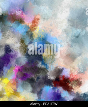 Digital art abstract pattern. Dessin à la main style moderne art print. Art futuriste. La peinture contemporaine décor de mur. Huile sur toile. De pinceau. Banque D'Images