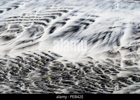 Cette image en noir et blanc presque naturellement de la Floride à côtes de sable de plage ferait un excellent résumé fond ou toile de fond.. Banque D'Images