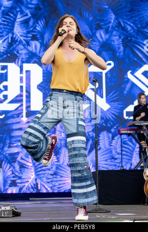 San Francisco, Californie, USA. Août 12, 2018. Nés (GARRETT) nés au cours de l'extérieur (Festival de musique au parc du Golden Gate à San Francisco, Californie Crédit : Daniel DeSlover/ZUMA/Alamy Fil Live News Banque D'Images