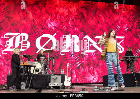 San Francisco, Californie, USA. Août 12, 2018. Nés (GARRETT) nés au cours de l'extérieur (Festival de musique au parc du Golden Gate à San Francisco, Californie Crédit : Daniel DeSlover/ZUMA/Alamy Fil Live News Banque D'Images