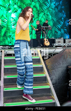 San Francisco, Californie, USA. Août 12, 2018. Nés (GARRETT) nés au cours de l'extérieur (Festival de musique au parc du Golden Gate à San Francisco, Californie Crédit : Daniel DeSlover/ZUMA/Alamy Fil Live News Banque D'Images