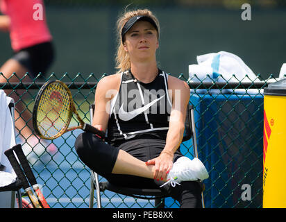 Cincinnati, OH, USA. Août 13, 2018. Elina Svitolina de l'Ukraine au cours de la pratique à l'Ouest et le Sud de l'Open 2018 Premier tournoi de tennis WTA 5. Cincinnati, Ohio, USA, 13 août 2018. Credit : AFP7/ZUMA/Alamy Fil Live News Banque D'Images
