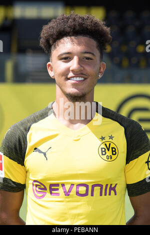Dortmund, Allemagne. 10 août, 2018. Jadon, SANCHO (NE), portrait, Portrait, Soccer 1. Bundesliga, le Borussia Dortmund (NE), appuyez sur date 10.08.2018 à Dortmund/Allemagne. ¬ | Conditions de crédit dans le monde entier : dpa/Alamy Live News Banque D'Images