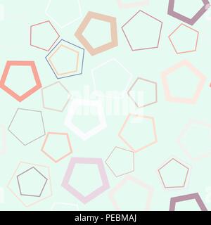 Seamless background abstract pattern pentagone géométrique pour la conception. Vector illustration graphique. Illustration de Vecteur