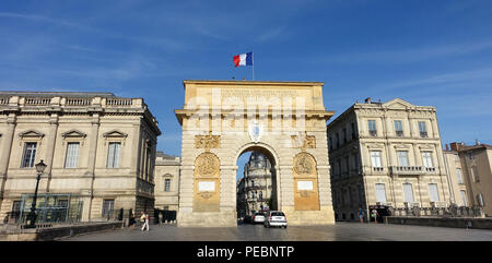 Porte du Peyrou, Montpellier, Languedoc-Roussillon, France Banque D'Images