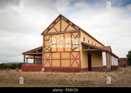 Maison de ville reconstruit, Viriconium (Wroxeter) Banque D'Images