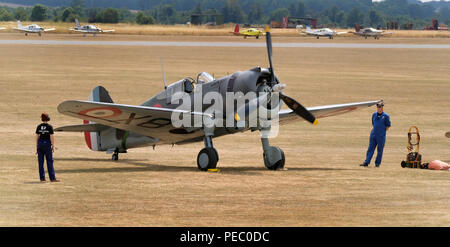 Le Curtiss P-36 Hawk, aussi connu sous le Curtiss Hawk Model 75, est un avion de chasse conçu et construit des années 1930 et 1940. Banque D'Images