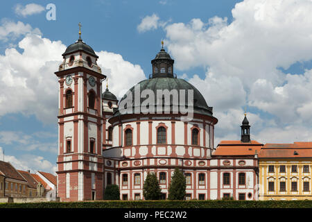 L'église Sainte-Marguerite (Kostel Markéty svaté Jaroměřice nad Rokytnou) dans la région de Vysočina, République tchèque. Banque D'Images