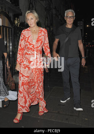 Spandau Ballet's Martin Kemp et épouse de Wham la gloire et la renommée de Pepsi et Shirlie Holliman Shirlie laisser les membres de l'Annabel club à Mayfair comprend : Martin Kemp Shirlie Holliman Où : London, Royaume-Uni Quand : 13 Oct 2018 Source : WENN.com Banque D'Images