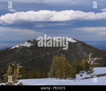 L'avis de Squaw Mountain, du sommet de la montagne en chef. Banque D'Images