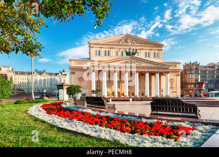 Théâtre Bolchoï à Moscou, Russie Banque D'Images