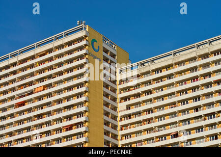 Hochhaeuser, Helene-Weigel-Platz, Berlin Marzahn, Deutschland, Banque D'Images